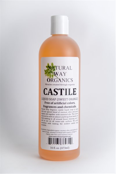 Castile Soap – Sweet Orange 16 Oz. (463ml)